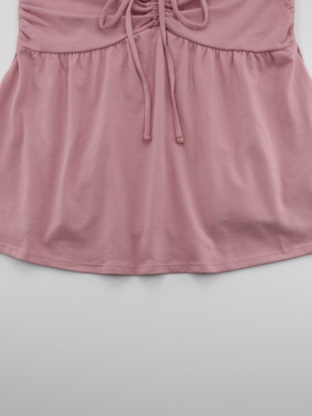 Hollister Women's Tie Soft Strapless Cinched Babydoll Top Rose Size L‎ - Picture 3 of 8